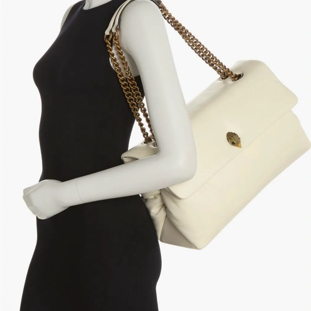 Authentic KURT GEIGER XL Pillow leather flap magnetic  shoulder bag - Picture 10 of 15